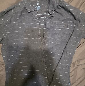 Kuhl Men's Casual Button Down Shirt - Dark Gray